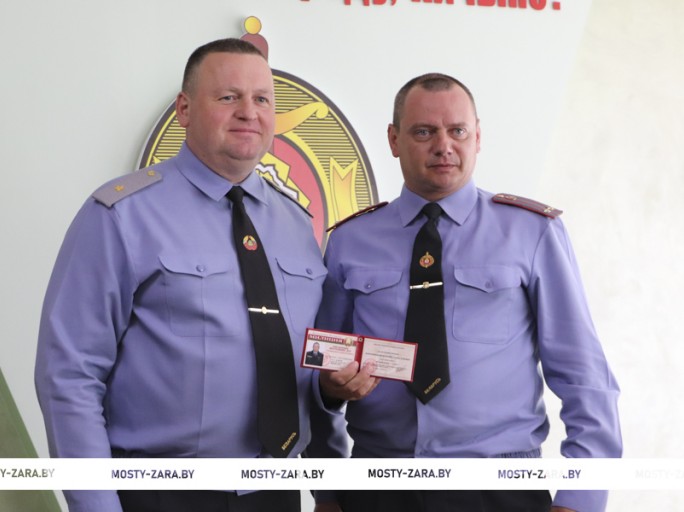Нового начальника райотдела милиции представили личному составу Мостовского РОВД
